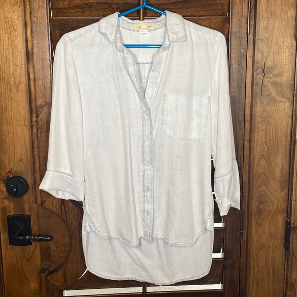 Light Blue Anthropologie Blouse - Picture 1 of 1